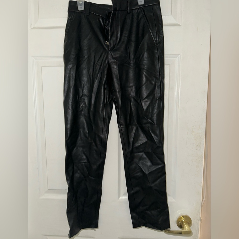 Zara faux leather pants